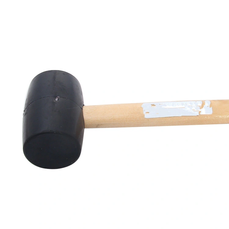 Rubber Mallet Hammer with Wood Handle Hand Tool