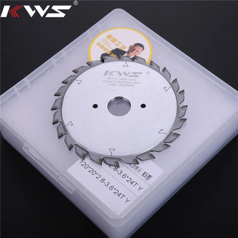 Kws Stacking Blade Disco Groove Dado Set Tct Circular Blade for Woodcutting Discs Soft Wood Hard Wood