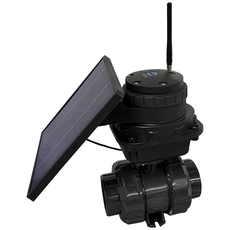 Lora Remote Control Solar Energy Drip Line Irrigation Ball Valve System