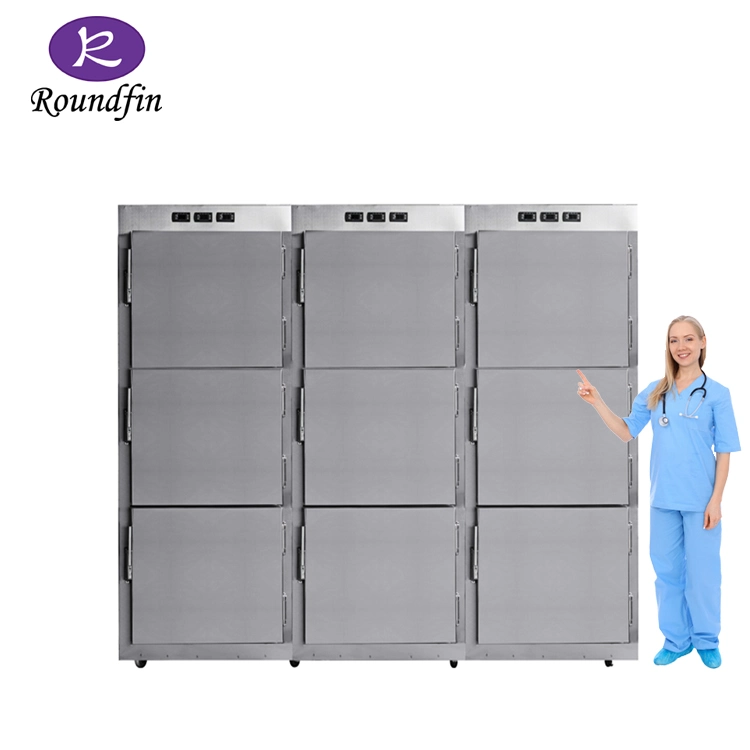 9 Corpses Mortuary Refrigerator, Cadaver Fridge Morgue Fridge with Stainless Steel