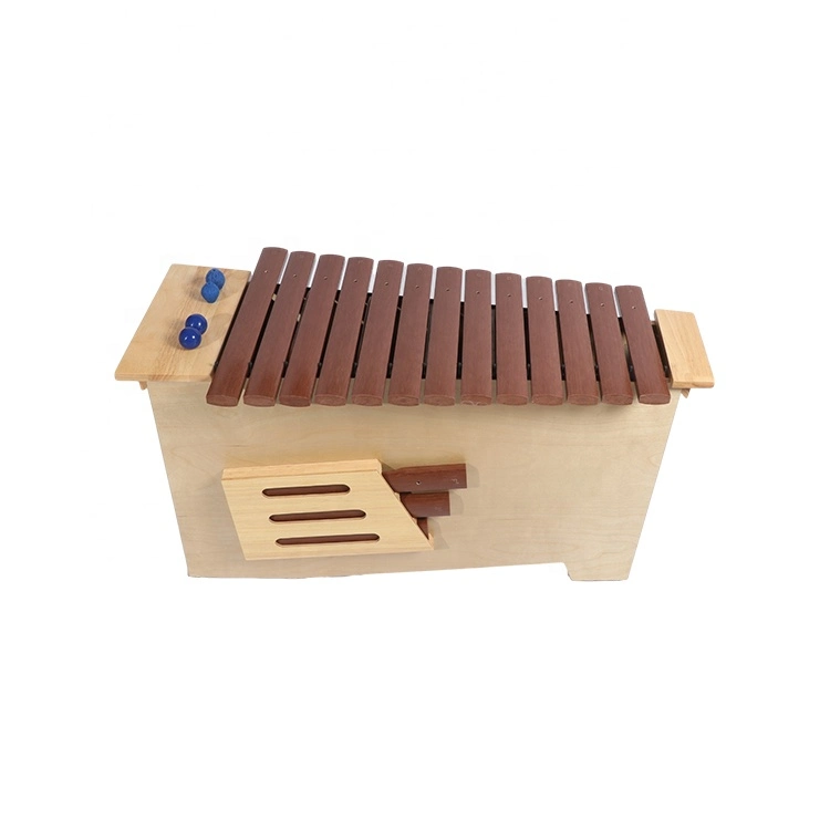 Gray Wooden Educational Knock Piano