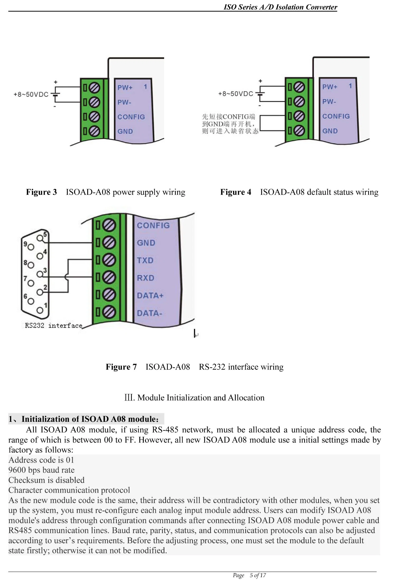 8 Channel 4-20mA to RS232/RS485 Data Acquisition Module