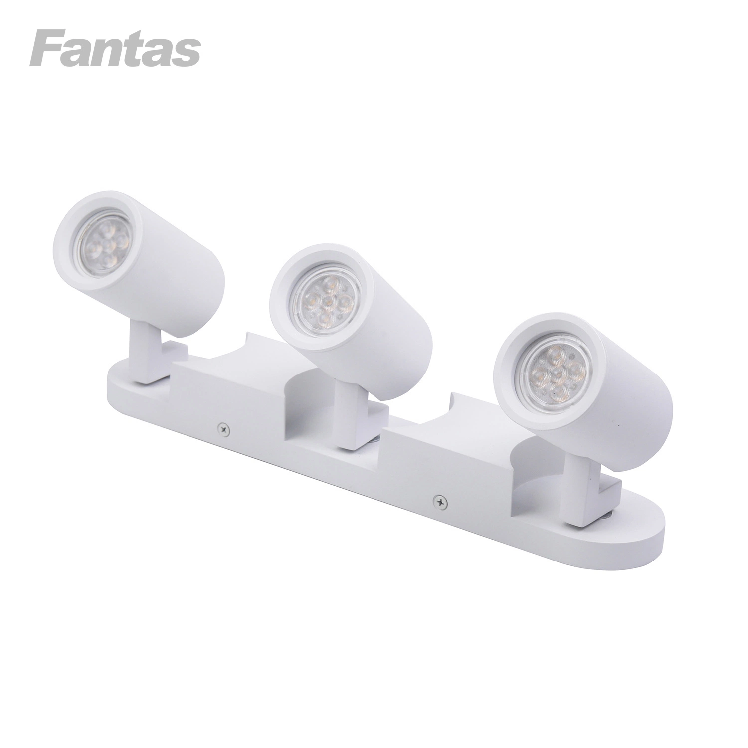 Three-Head Directional LED Ceiling Light with Flush Mount Fixture Swivel Head Spotlight