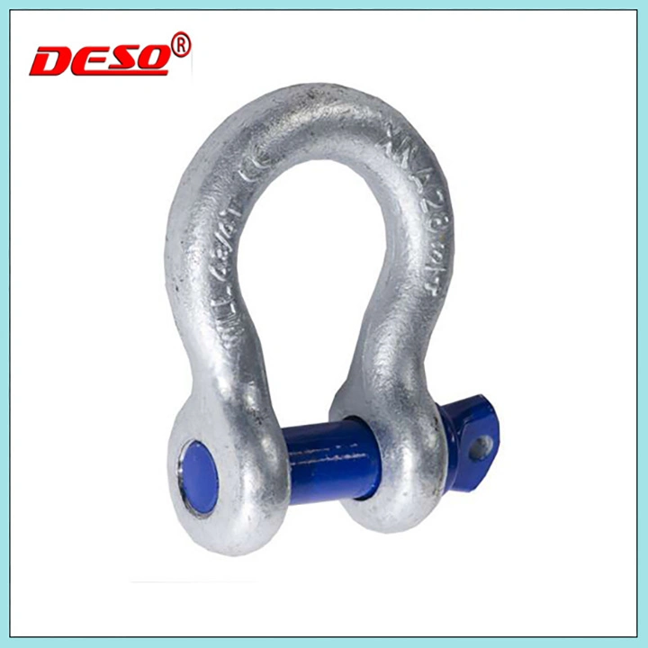 Quenched and Tempered Us Type Drop Forged Bow Shackle with Alloy Pin G209