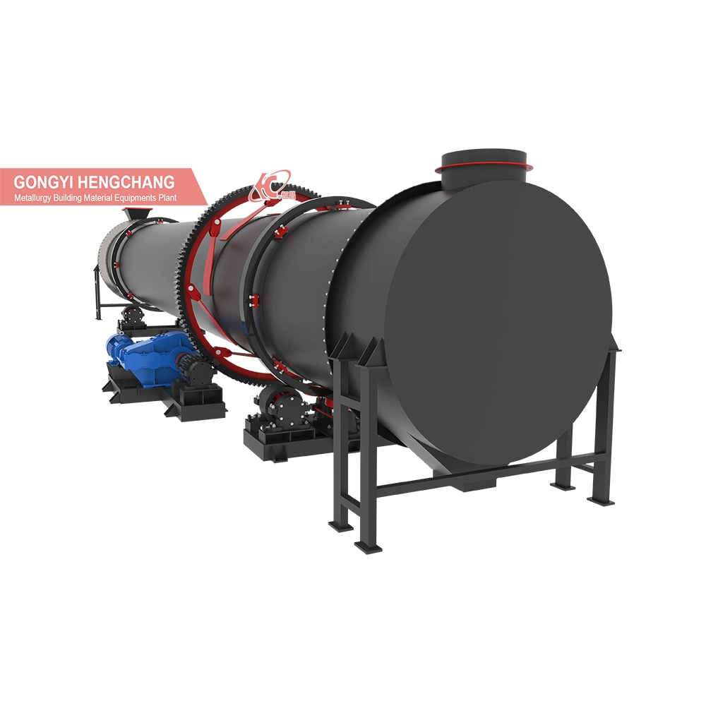 Factory Sale Small Scale Industrial Drying Equipment Grain Straw Sludge Bagasse Biomass Sawdust Wood Chips Slag Gypsum Wet Fertilizer Rotary Dryer Machine Price