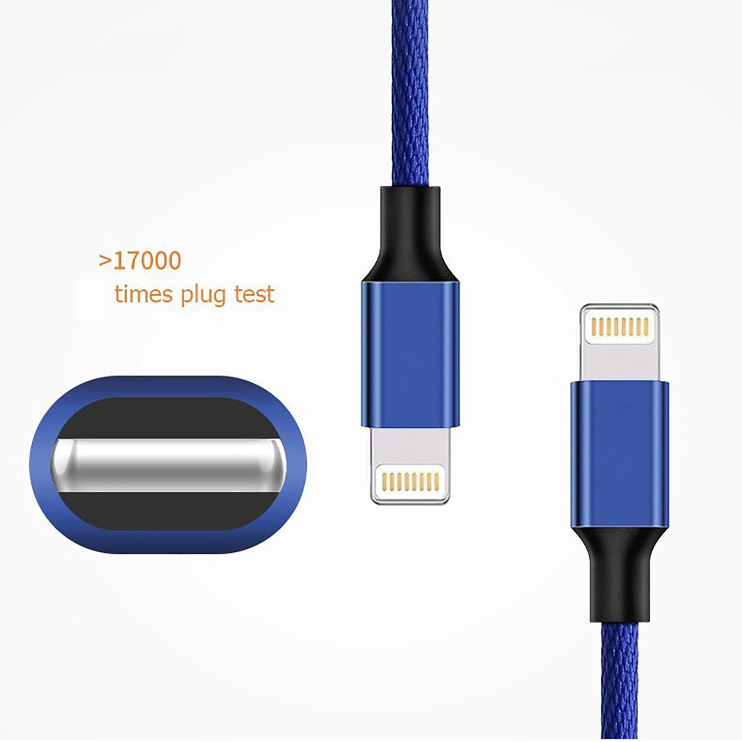 1m 2m 3m 3FT 6FT 10FT New Fabric Braided 2.4A Fast Charger USB Cable for iPhone iPad Mobile Accessories