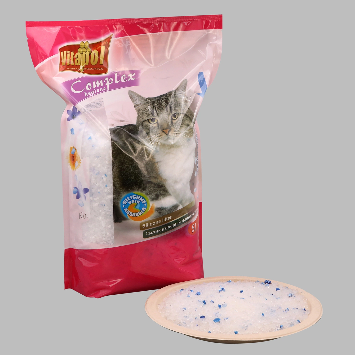 Non-Clumping Cat Toilet Box Odor Control Pet Accessories of Cat Silica Gel Litter