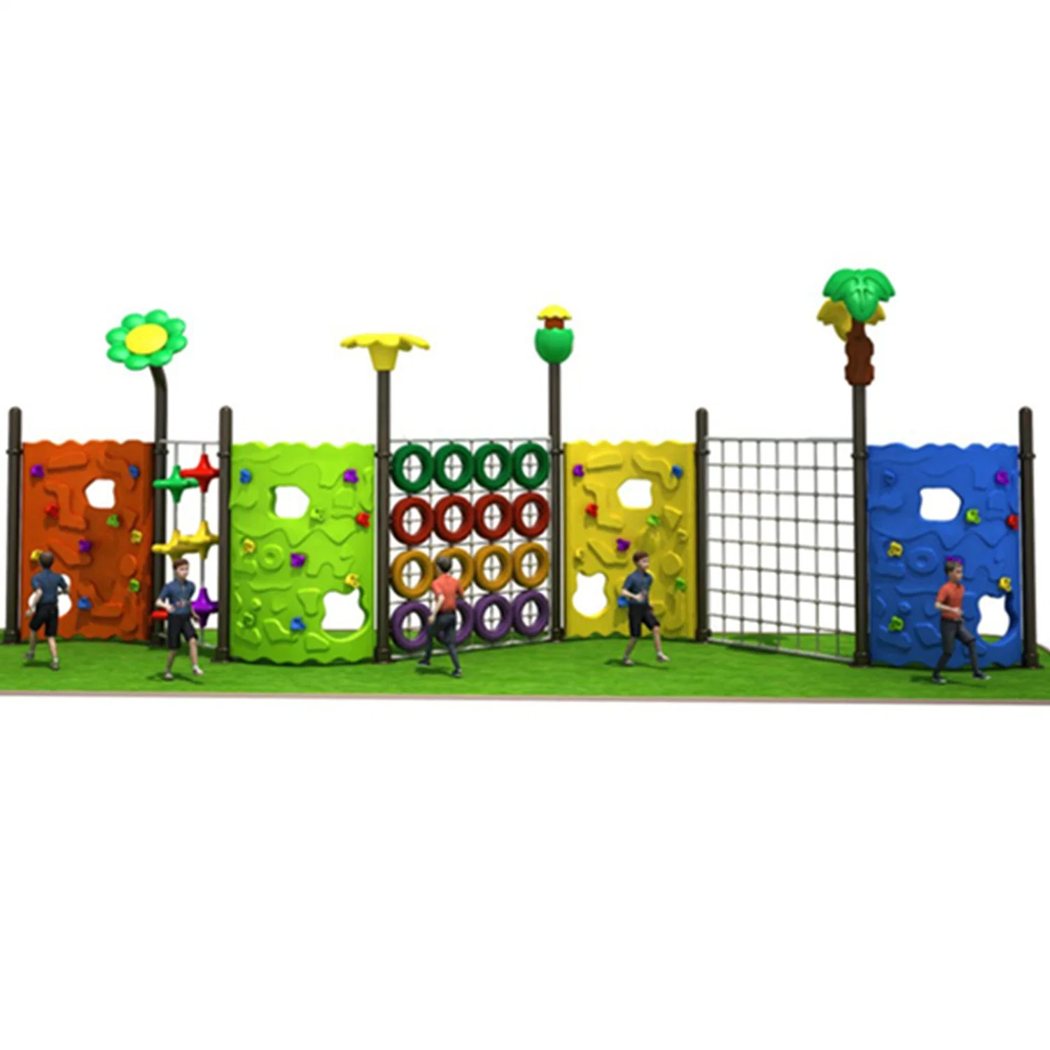 Kids Community Outdoor Playground Climbing Wall Park Sports Equipment Ym170