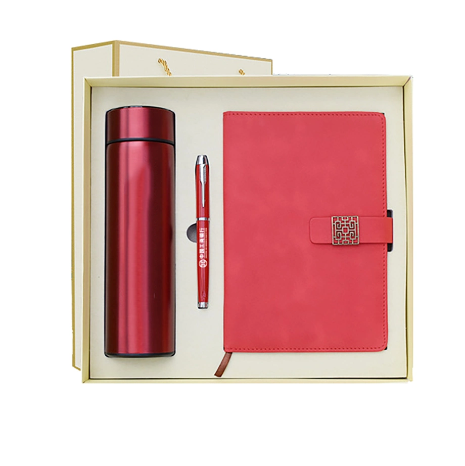 Luxury Promotional Business Items Insulated Water Bottle Notebook Pen Sets Personalized Custom Logo Corporate Gift Set