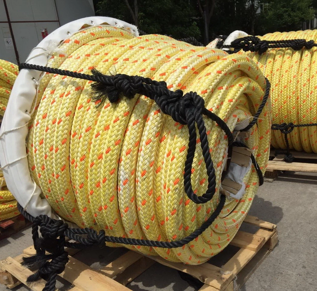 12 Strand UHMWPE Polyester Covered Offshore Rope Mooring Rope Marine Rope