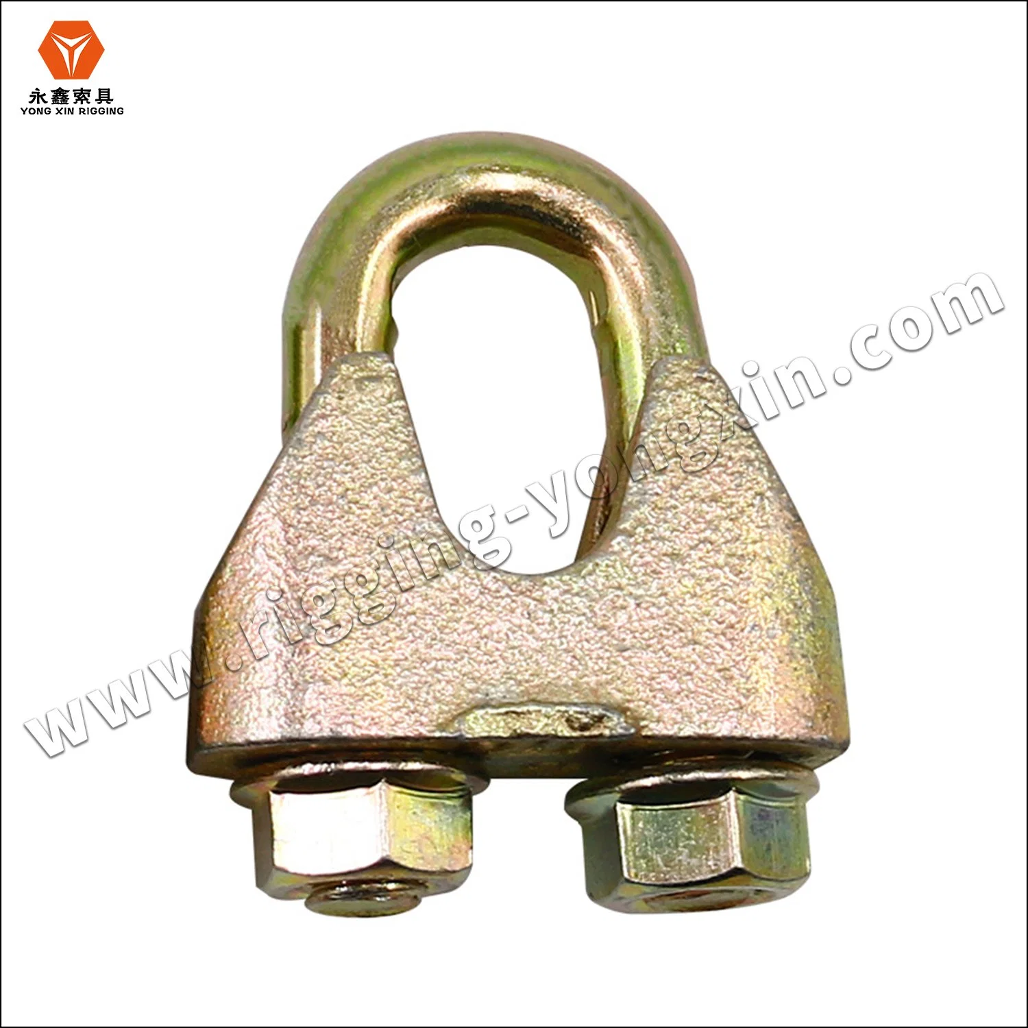 DIN1142 Yellow Plated Galvanized Malleable Wire Rope Clip