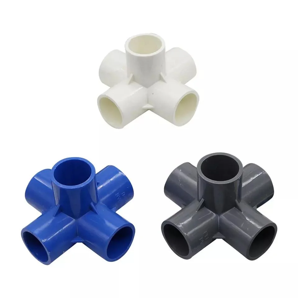 3 4 5 Way PVC Connectors 20mm 25mm 32mm PVC Pipe Joint DIY Water Pipe Fittings Tube Connector