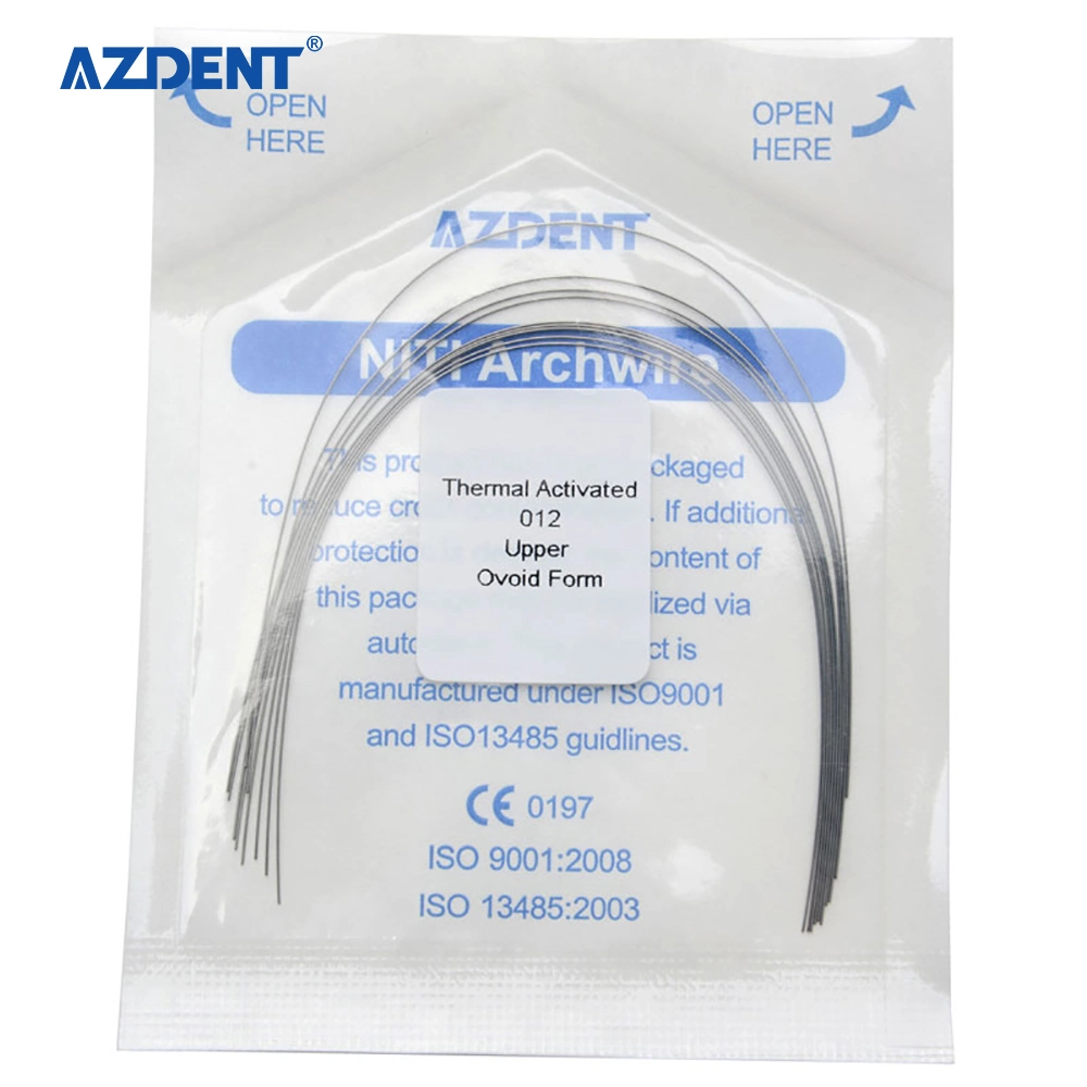 Dental Supplies Thermal Activated Super Elastic Niti Orthodontic Arch Wire