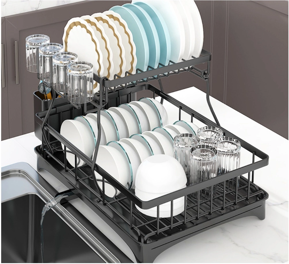 Kitchen Drain Dish Rack Plate Storage Household Bowl Sink Rack