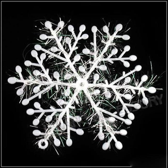 Venta caliente Navidad Snowflake Hoja ornamento