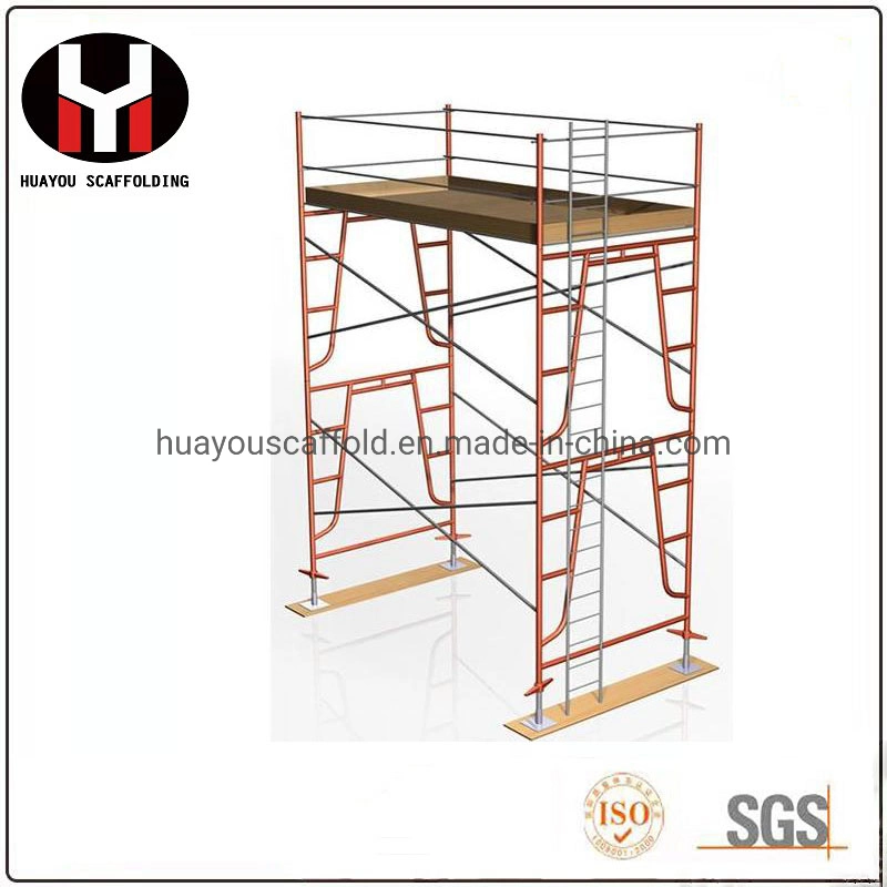 Heavy Capacity Q235 Hot DIP Galvanized Steel Powder Coated a Frame H Frame System Scaffolding