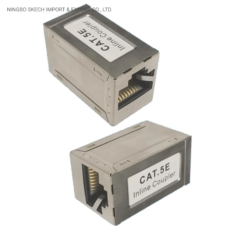 Экранированная линейная соединительная муфта Cat5e/CAT6/CAT6A FTP/STP RJ45-RJ45 8p8c Keystone Jack RJ45 Разъем Сеть FTP Линейная муфта Модеульная розетка