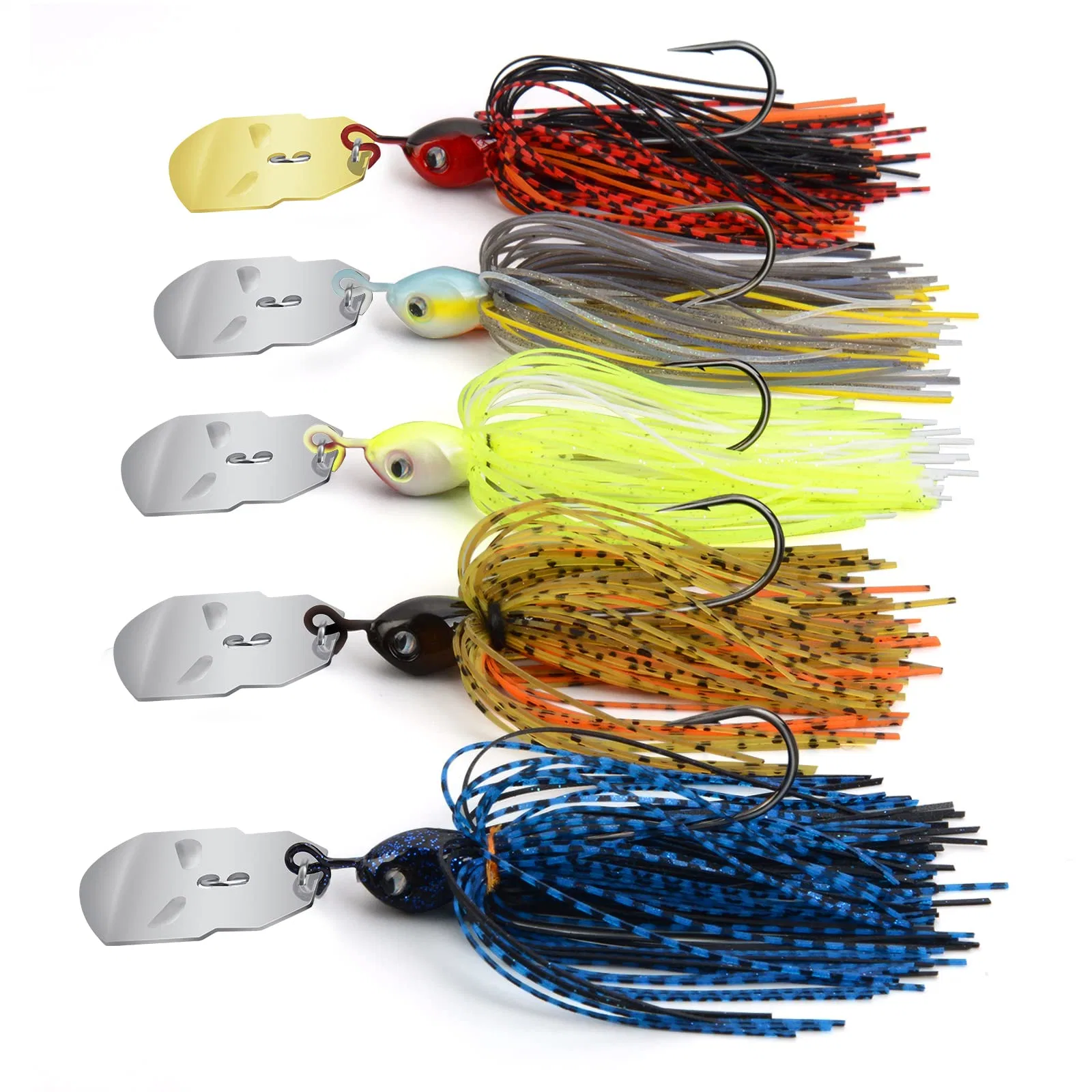 Jig blade Multi-Color vibra Irresistible ganchos aguja punto señuelos de pesca