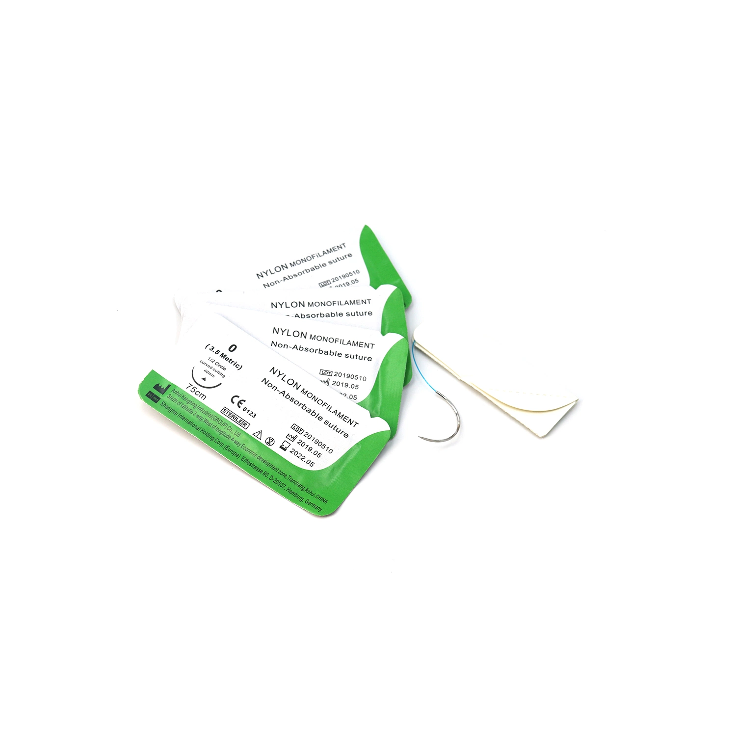 Disposable Medical Non-Absorbable Surgical Suture (nylon monofilament) with Needle CE/ISO