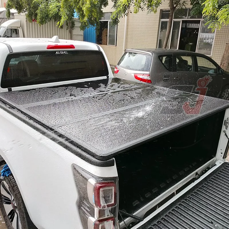 Fabrik Großhandel Pickup Truck Zubehör Roll Bar Einziehbare Roller Deckel Hard Tri-Fold Tonneau Cover für Toyota Hilux Vigo Dmax BT50 RANGER T6 T7 T8 F150