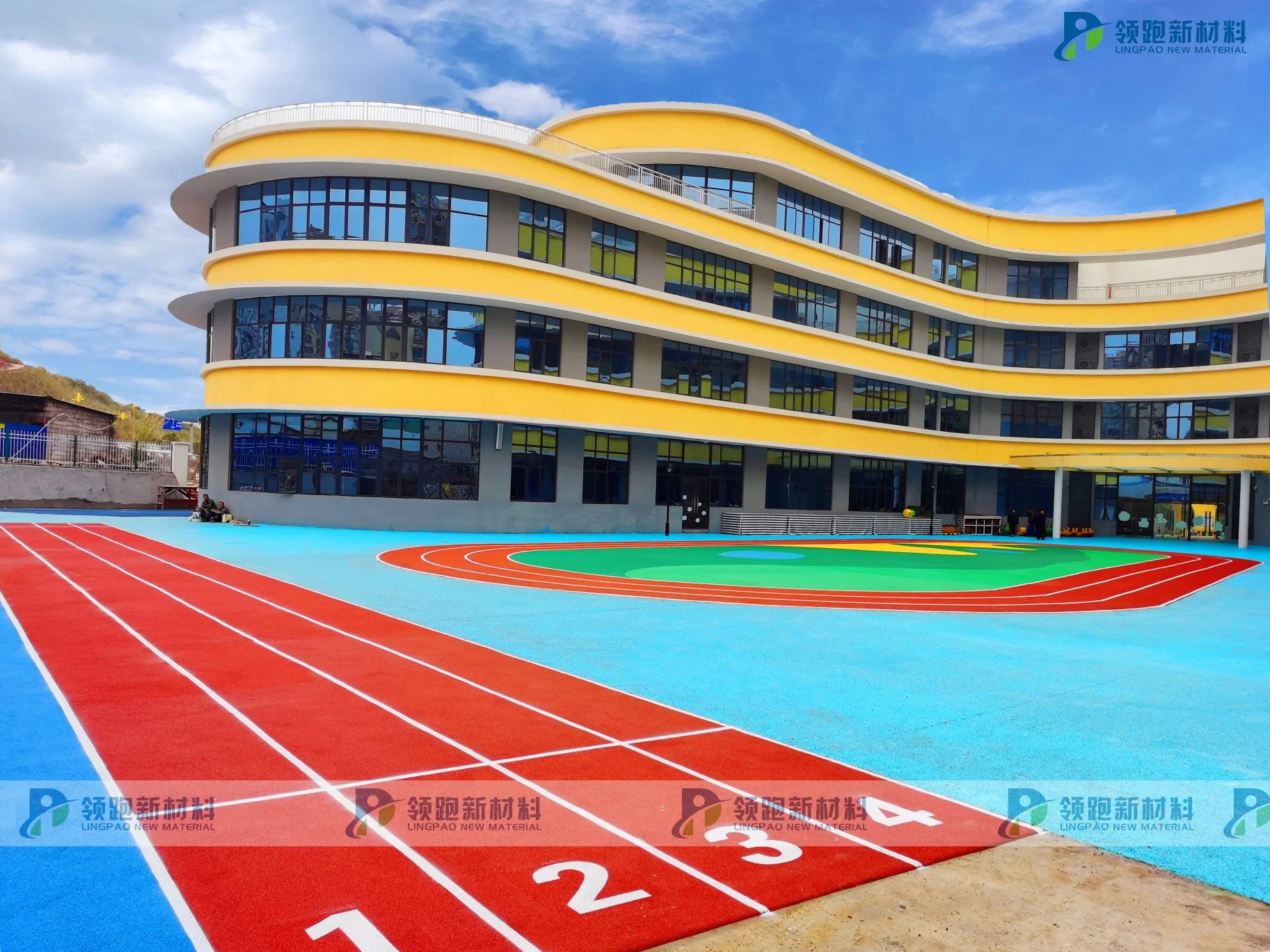 Granulés de caoutchouc EPDM colorés pour piste de course / aire de jeux / jardins d'enfants / parcours de fitness avec amortissement.