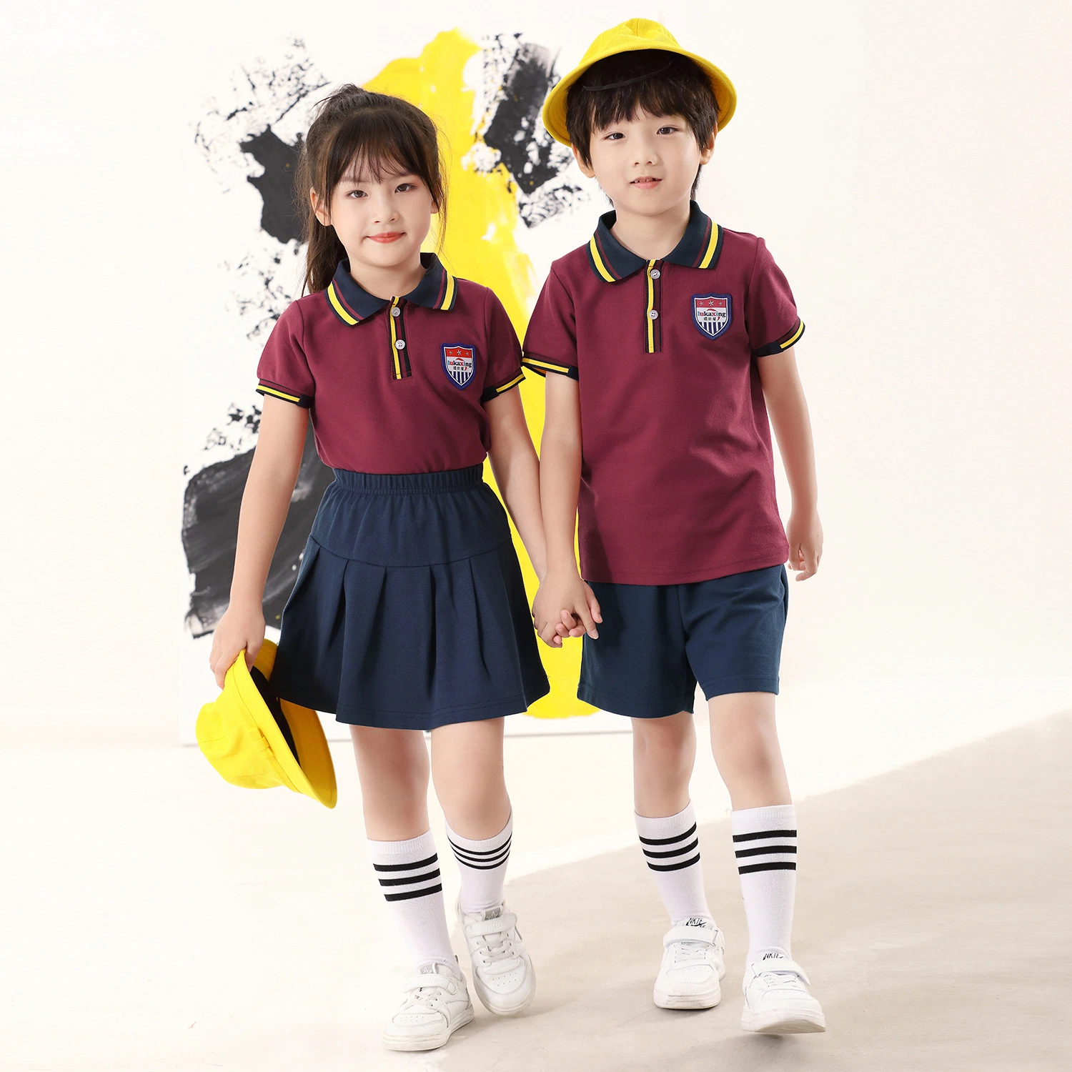 High quality/High cost performance  Attires Long Sleeve Customized Dress Classroom Educational Uniform School Attire