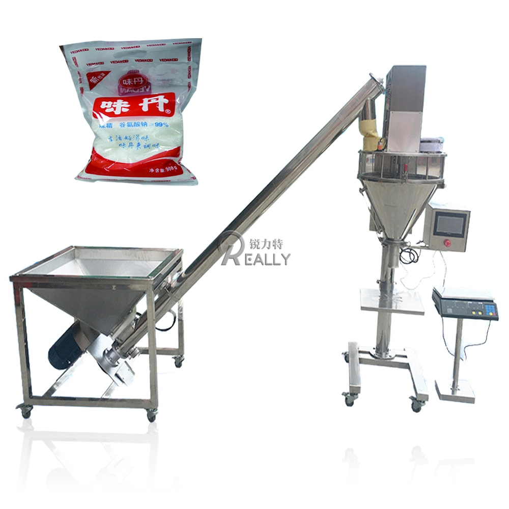 Semi Automatic Powder Filling Packaging Machine Vertical Feeding Form Fill Seal Machine Can Sealer Machine