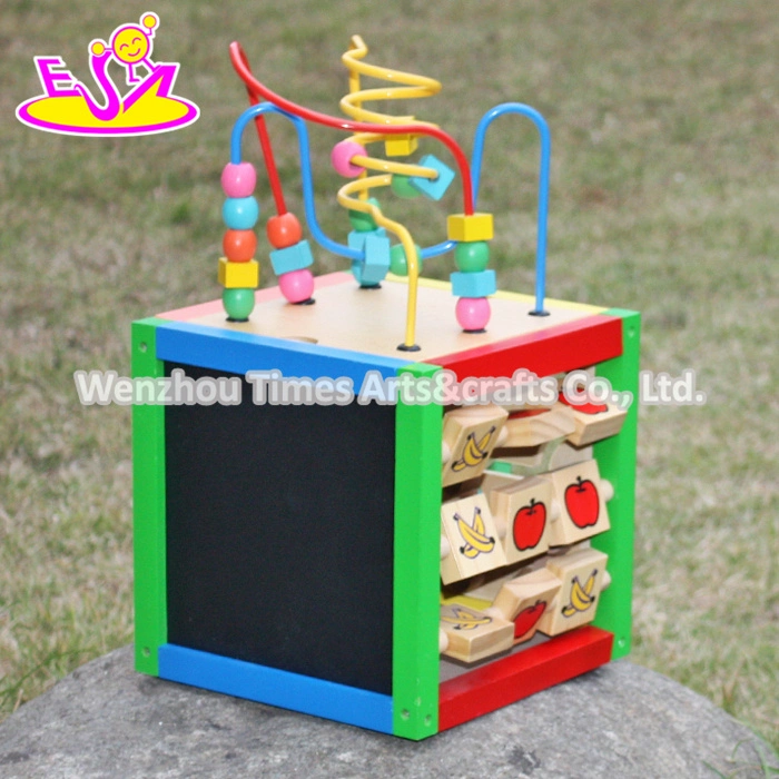 2015 Early Learning Kids Toy for Wholesale/Supplier, Children Learning Toys Colorful Beads, Multifunction Cheap Wooden Learning Toy W11b060