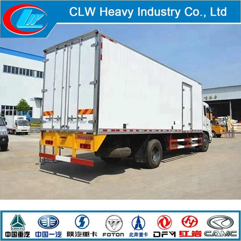 Dongfeng 10 tonnes chariot de transport de fruits de mer réfrigérateur camion de camion