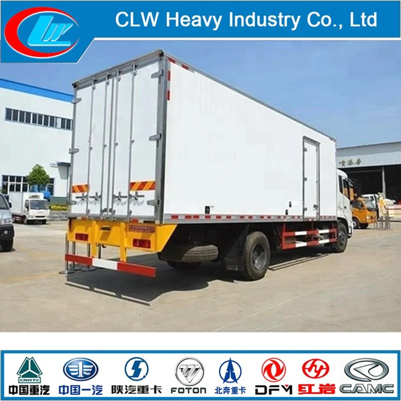 Dongfeng 10 Tons Seafood Transport Cart Refrigerator Van Truck