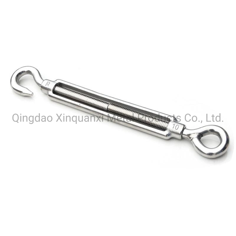 Stainless Steel SUS 316 DIN 1480 Open Body Turnbuckle with Eye and Eye