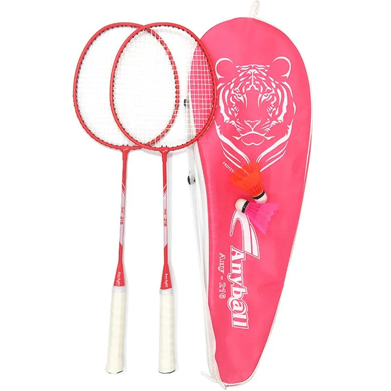 Hot Seller Steel Badminton Racket for Indoor Outdoor Amusement and Recreation Sports Model 216