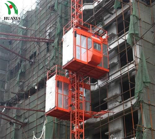 Sc200 Double Cage Construction Hoist Building Elevator