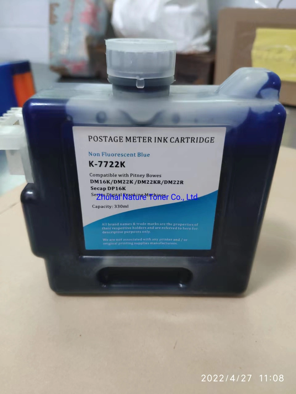 Los gastos de envío 772-1 772-2 Cartucho de tinta para Pitney Bowes dm dm16K22K DM22kr máquina de franqueo