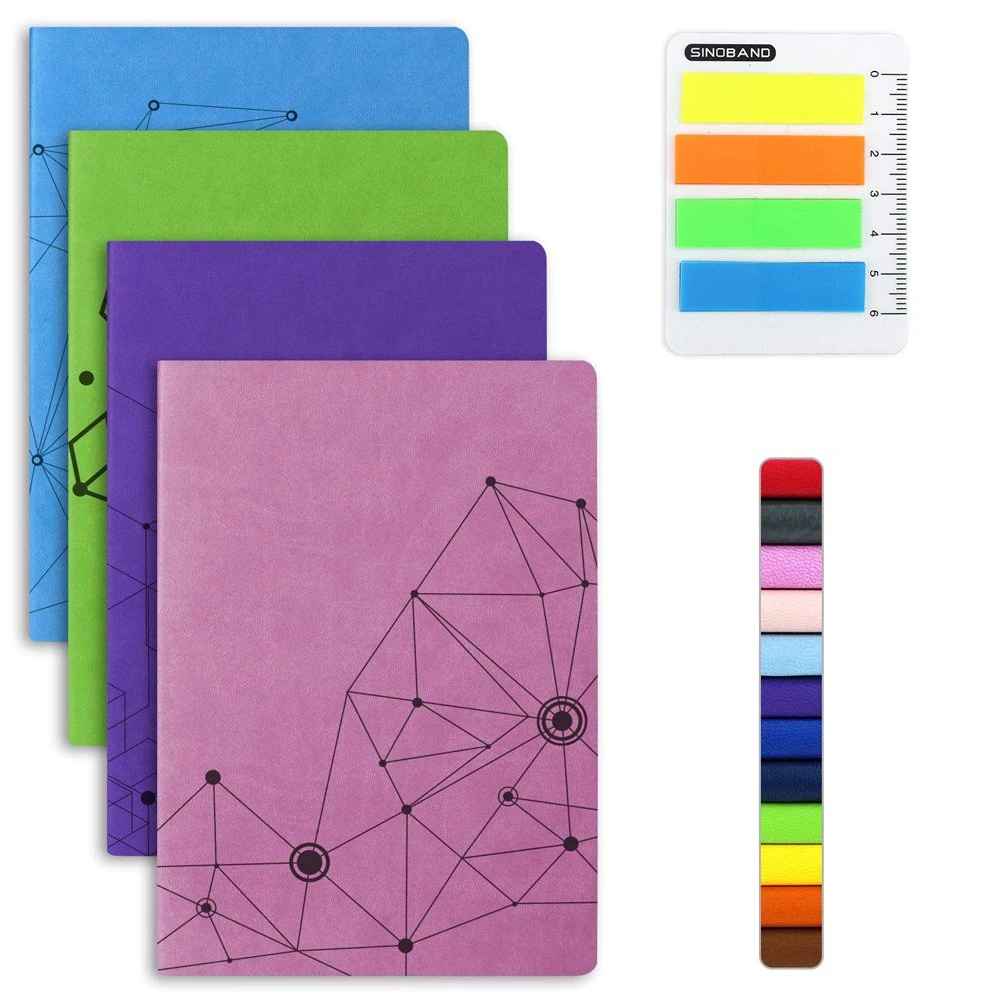 Source Factory Stationery Supplies Office School Papeleria Pocket A6 Journal PU Leather Notebook