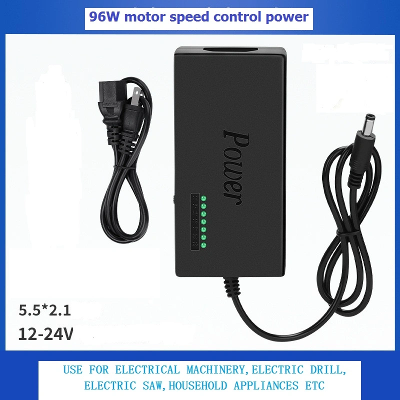 Adjustable Power Adapter 96W 4A 12V-24V Use for Electrical Machinery, Electric Drill