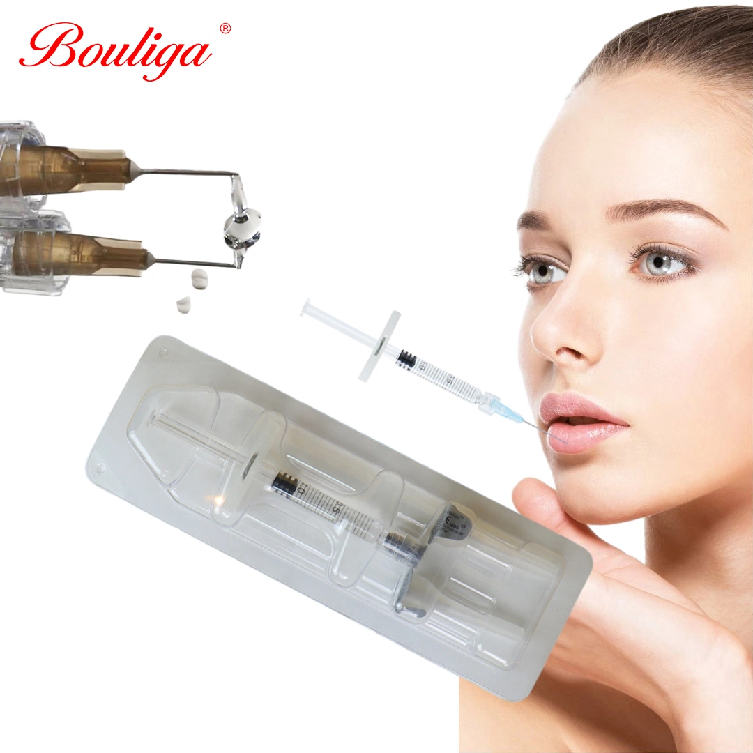 Bouliga 1 ml de remplisseurs cutanés injectables d'acide hyaluronique 24 mg/ml de remplisseurs pour les lèvres