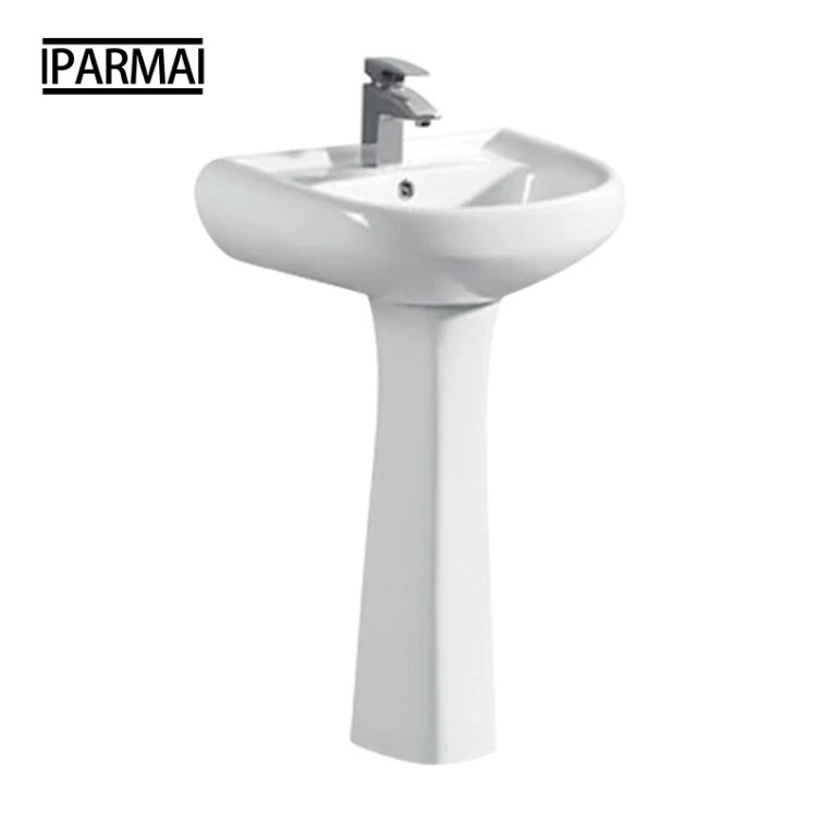 China Cheap Twyford Pedestal Basin Ceramic Sanitary Ware for Nigeria Ghana