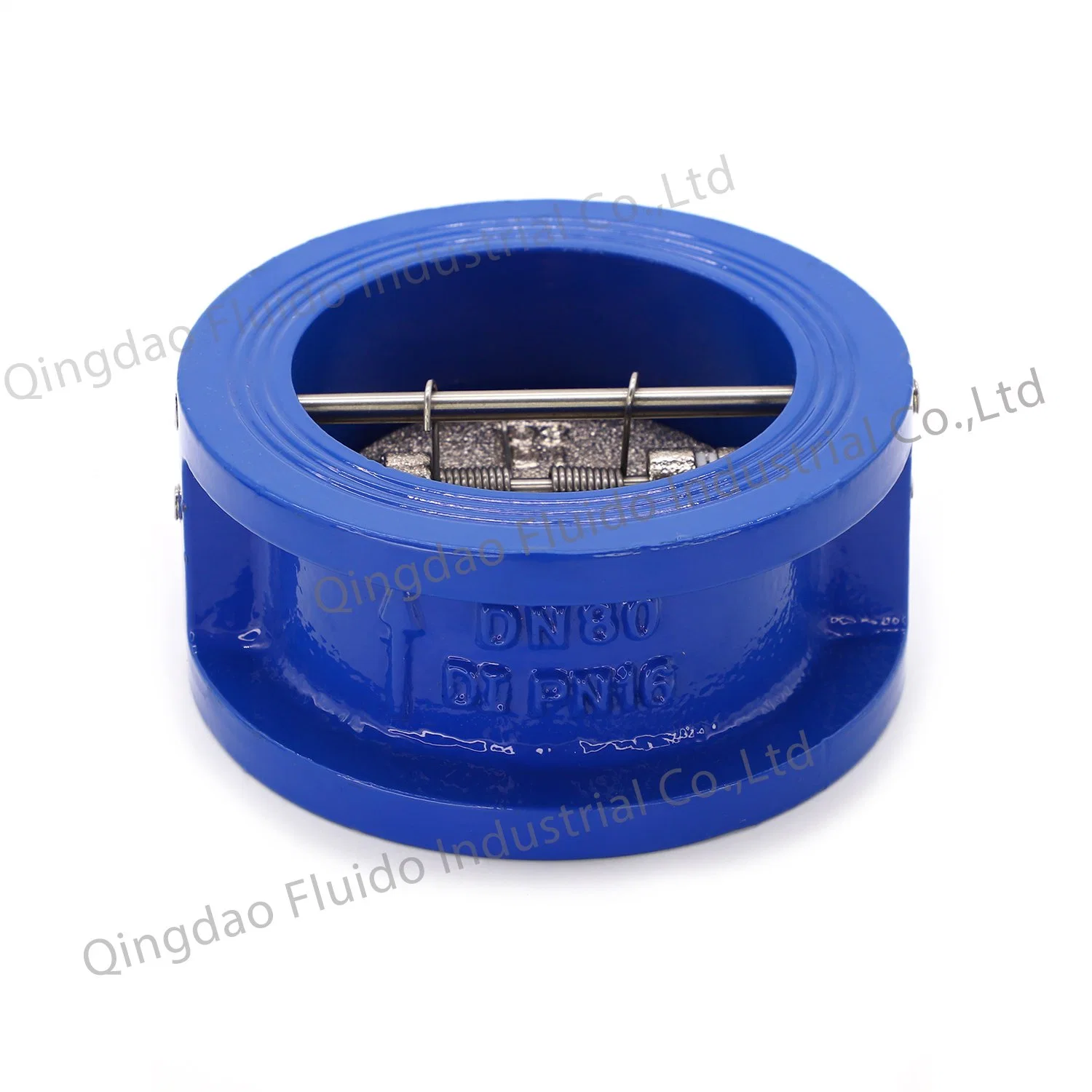 DIN ASME ANSI Standard Ductile Cast Iron Dual Plated Check Valve with Flange End