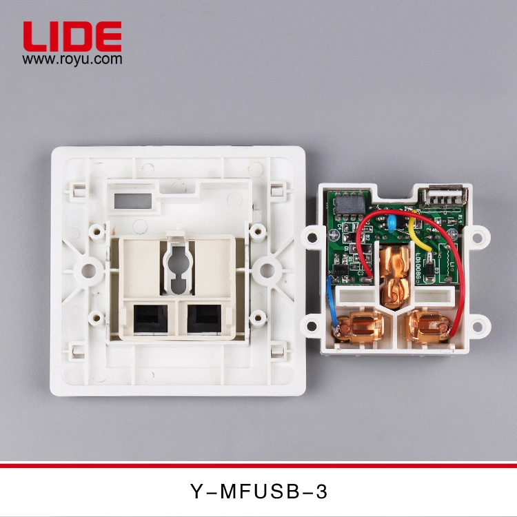 Multi Function Socket with USB Charge, Micro USB Power Socket