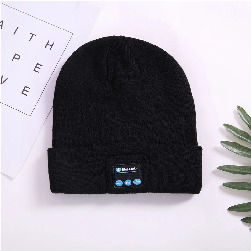 M1 Moda Custom Wireless Crochet Music Hat Gorro Invierno caliente Gorra de punto fresca