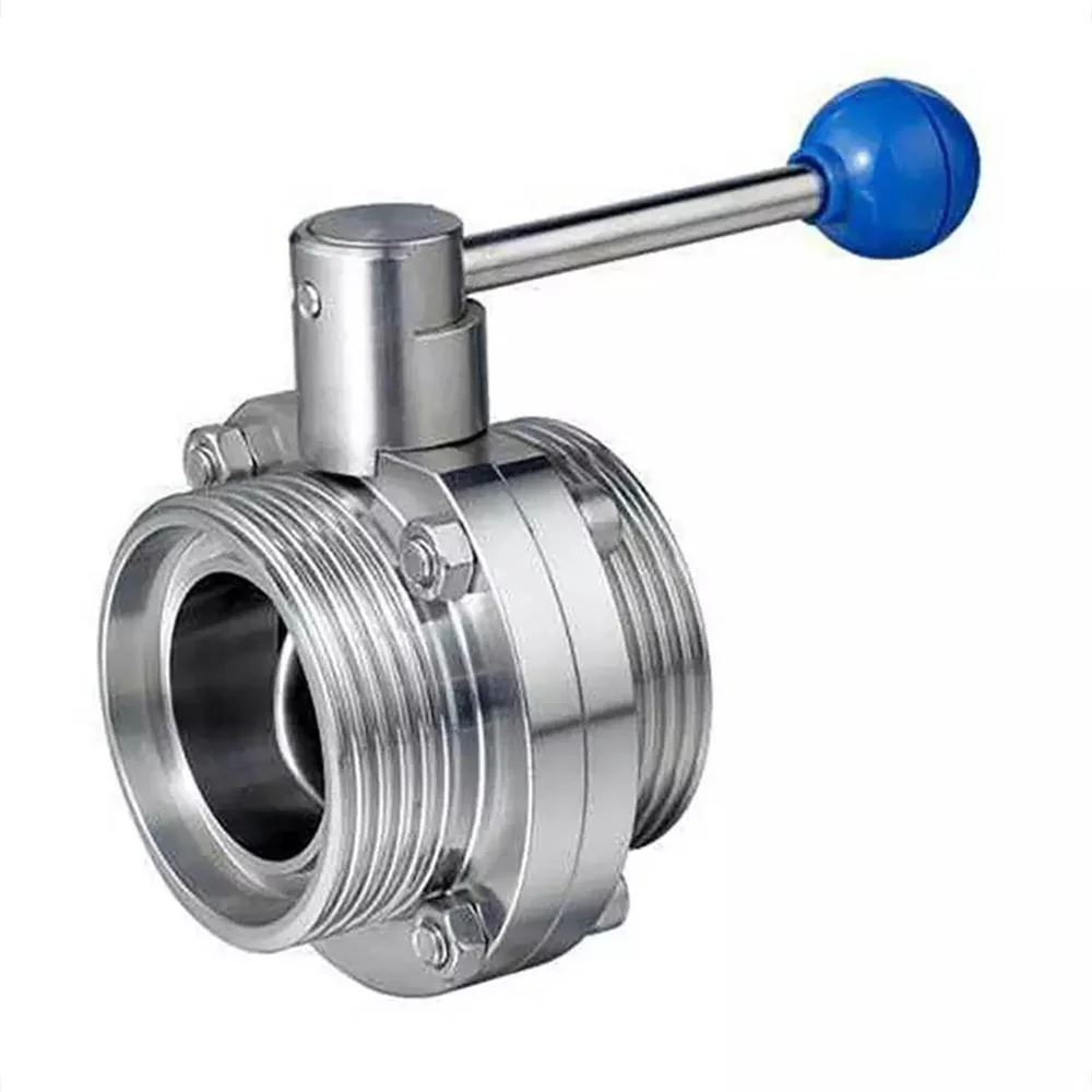 Customized High quality/High cost performance  Stainless Steel Handle Threaded Butterfly Valve