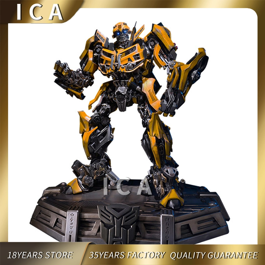 Realistic Customized Decorative Transformer Metal Robot Sculpture