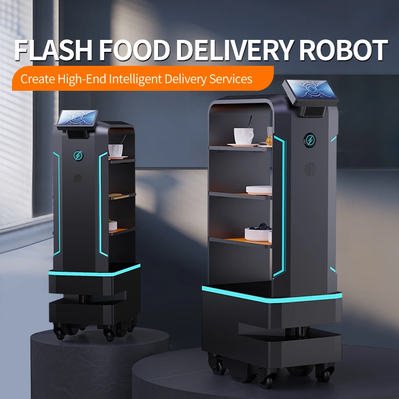 La entrega de interiores robot Robot humanoide para Restaurante Restaurante robótica Robot Máquina Precio camarero la entrega de alimentos el precio del robot