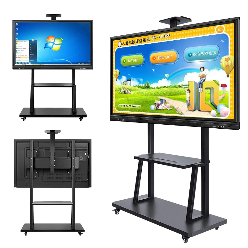 Free Standing Digital Interactive Touch Screen Smart Board for Education