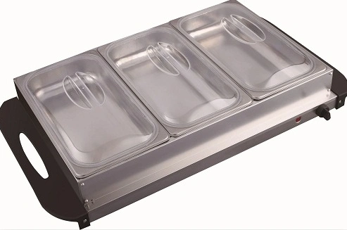 Two Buffet Trays at 1.5qt Each Support ETL and GS Buffet Warmer Server