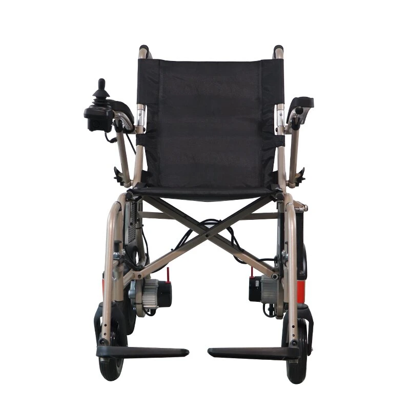 High quality/High cost performance  Lightweight Aluminum Alloy Foldable Electric Wheelchair for Disabled People