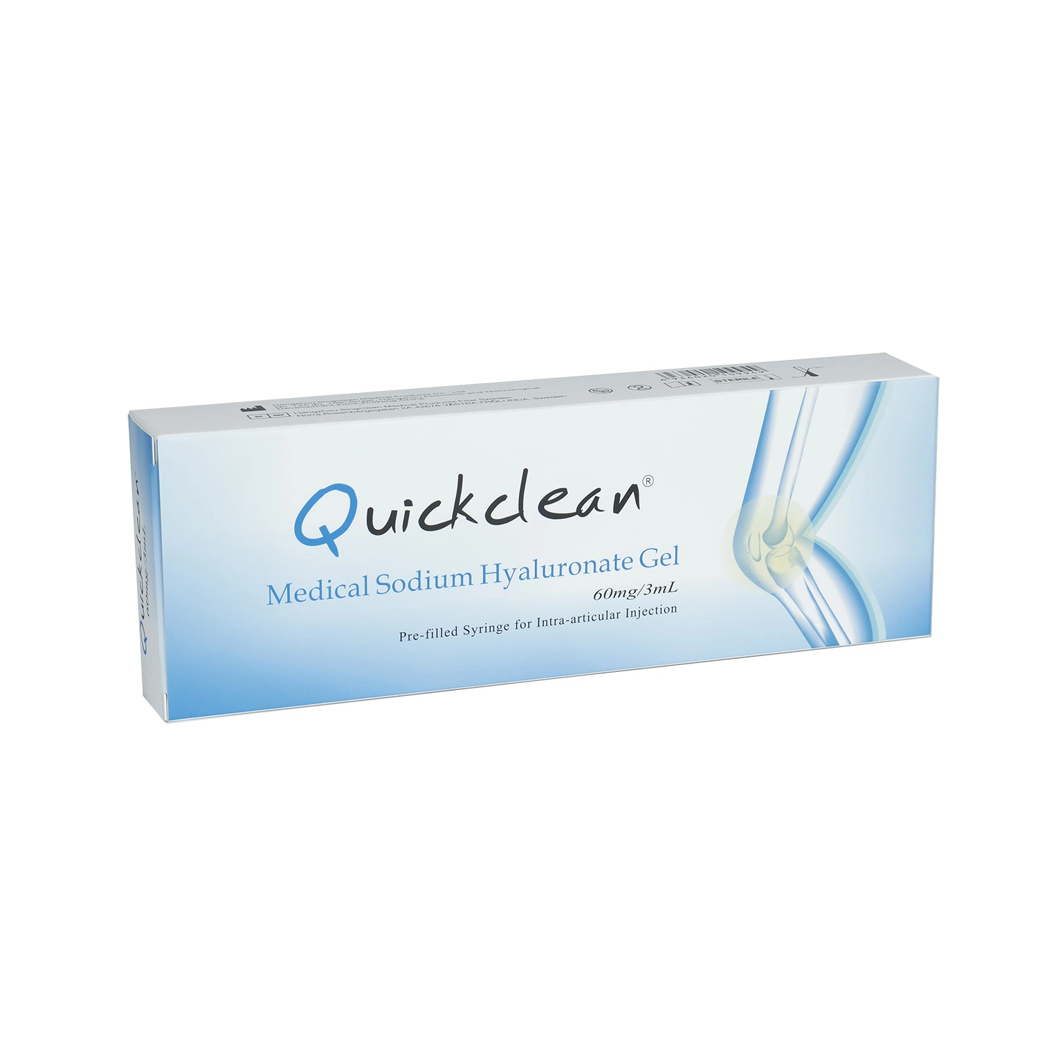 Quickclean One Shot Medical Sodium Hyaluronate Gel Hyaluronic Acid Intra-Articular Knee Injection for Pain Relief Bone Joint with CE