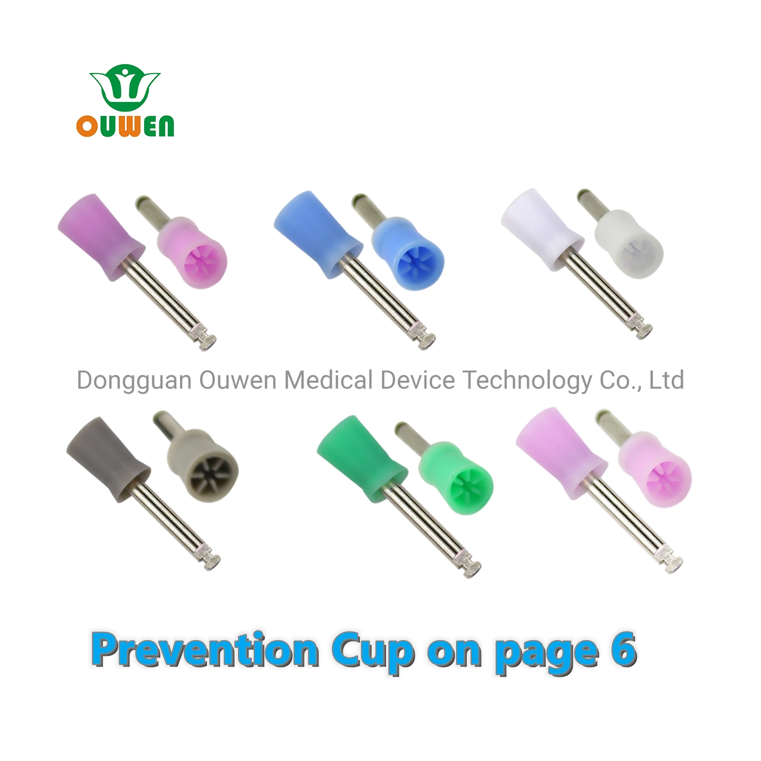 ISO13485/CE/FDA Great-Promotion-Price Dental Latch Six-Pages Soft-Silicone Polishing Cup Brush