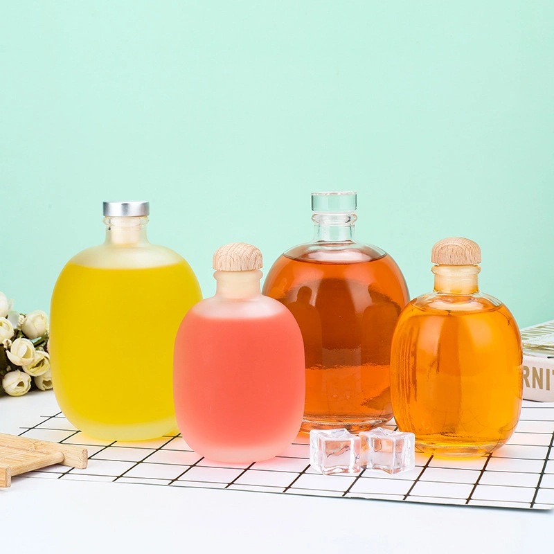 Heiße Verkäufe Neue Frucht Versiegelt Weißweinflasche Transparentes Glas Flasche